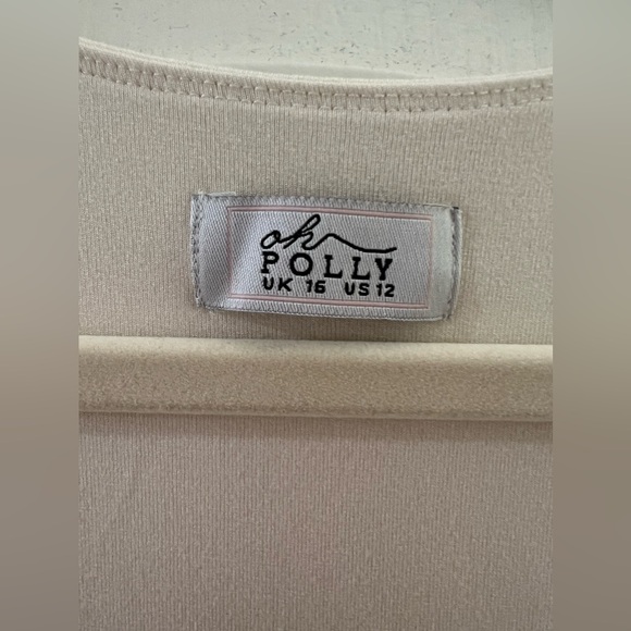 Oh Polly Gelisa Square Neck Long Sleeve Maxi Dress in Ivory - Picture 9 of 14